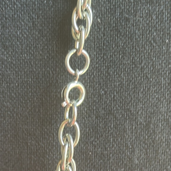 Long Boho Statement Necklace W/Turquoise Colored Stones - Picture 6 of 6